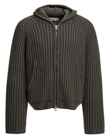 [해외직구] 26FW 아워레가시 레벨 리브드 니트 후드 집업 레벨 리브드 니트 후드 집업 M4263LSSAGE Green