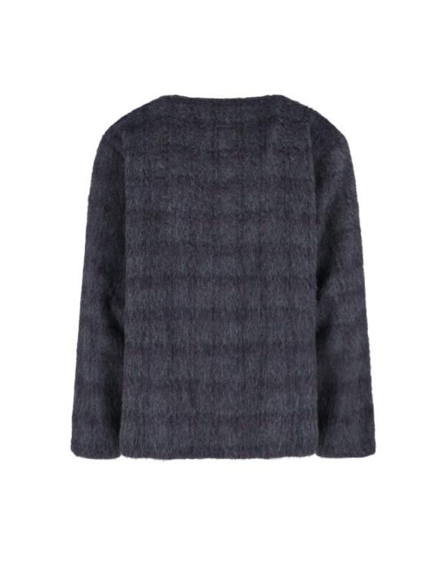 아워 레가시 [해외직구] 26SS 아워레가시 헤어리 울 가디건 M2263CFFUZZED PLUM CHECK HAIRY WOOL Grey 착용컷