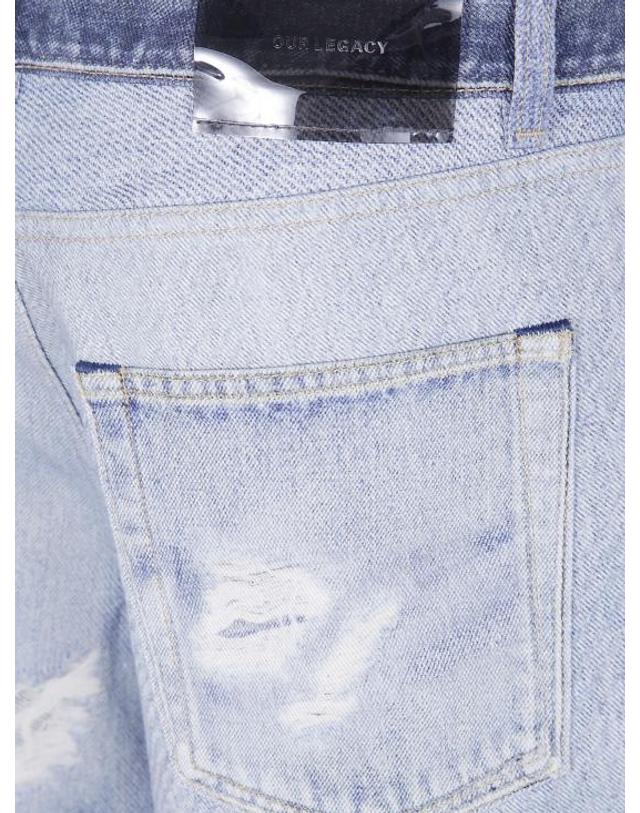 아워 레가시 [해외직구] 26FW 아워레가시 풀컷 디지털 데님 W4205TDD099 DIGITAL BLUE 착용컷