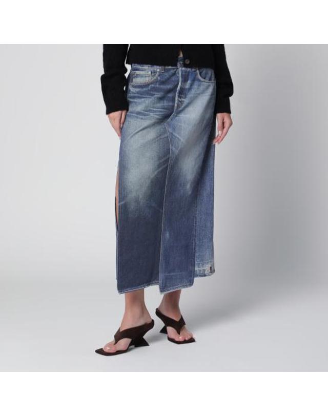 아워 레가시 [해외직구] 26FW 아워레가시 크래프트 스커트 크래프트 스커트 W4265CAZODE Blue 착용컷