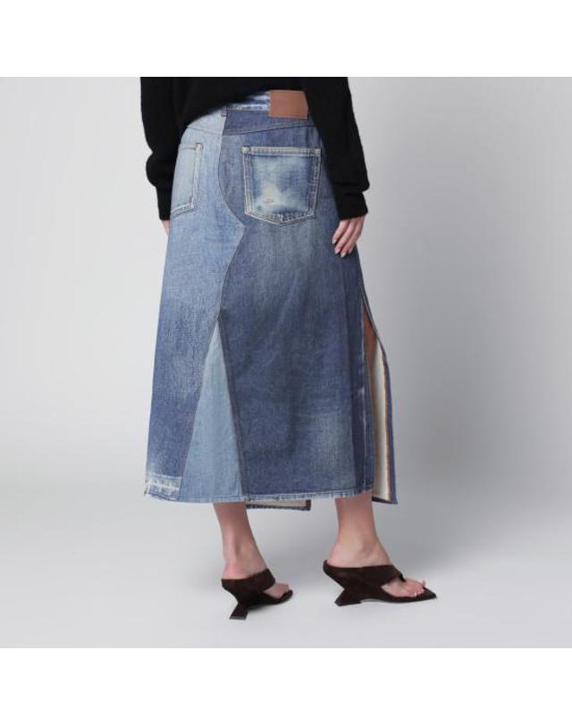 아워 레가시 [해외직구] 26FW 아워레가시 크래프트 스커트 크래프트 스커트 W4265CAZODE Blue 착용컷