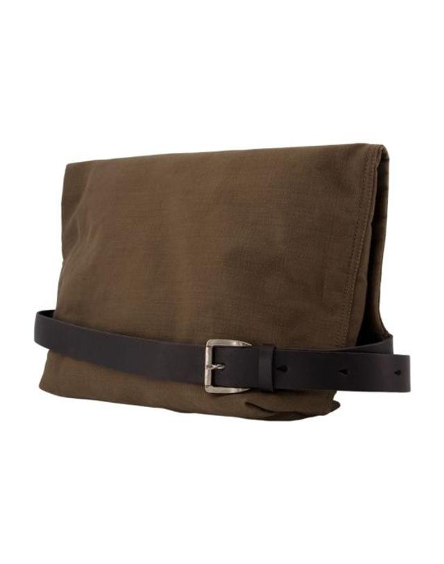 아워 레가시 [해외직구] 26FW 아워레가시 더스트 모스 쿠라 캔버스 랩 백 OUR026008 BROWN 착용컷