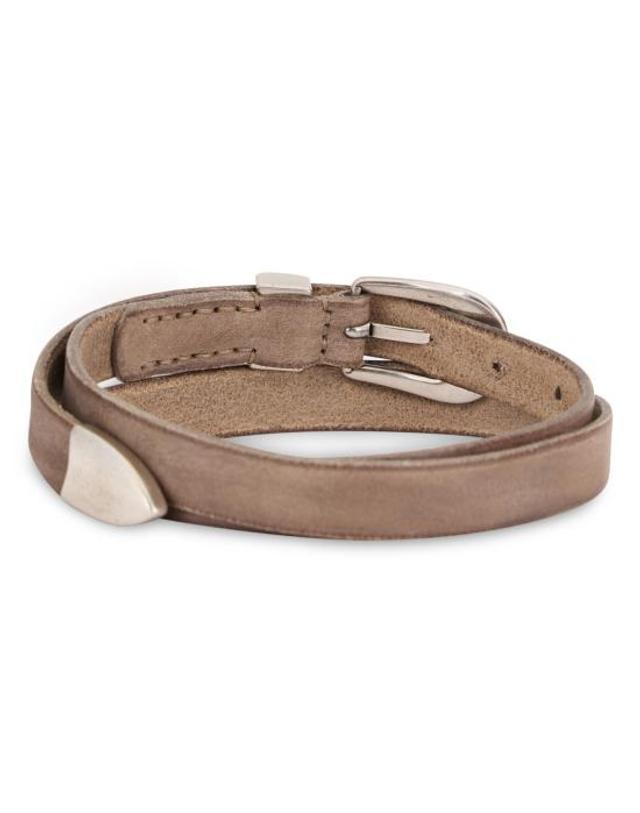 아워 레가시 [해외직구] 26FW 아워레가시 2cm 썬드라이드 클레이 레더 벨트 A4268BSUSUNDRIEDCLAYLEATHER Beige 착용컷