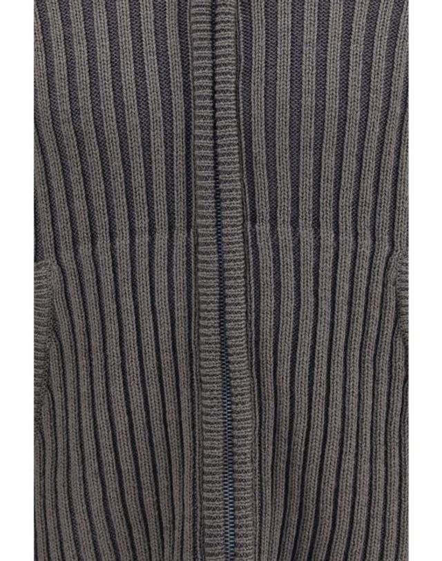 아워 레가시 [해외직구] 26FW 아워레가시 레벨 리브드 니트 후드 집업 M4263LSSAGESTRIPE SAGE STRIPE 착용컷