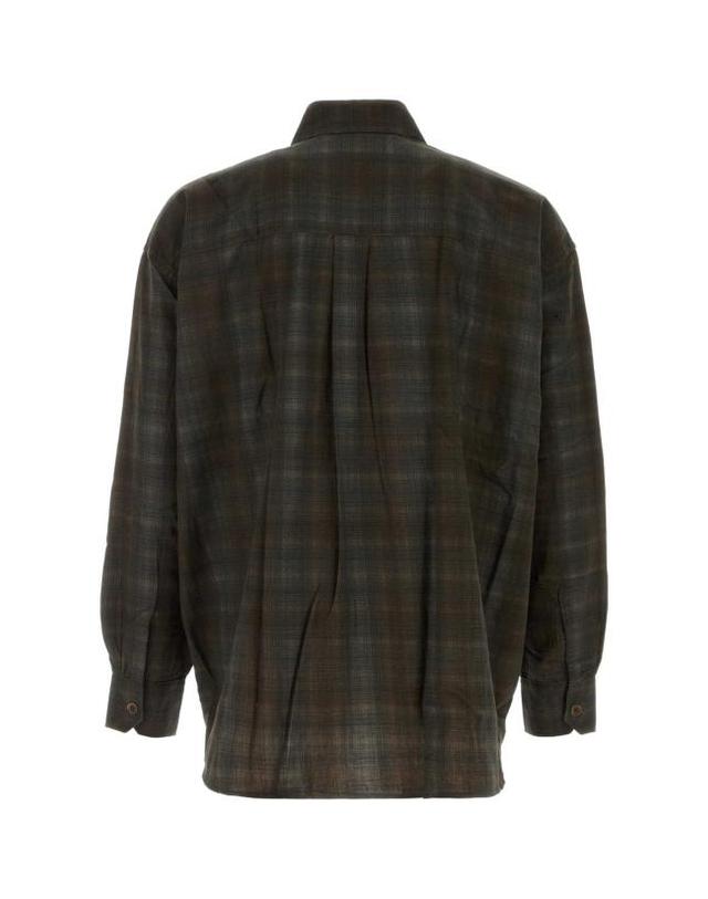 아워 레가시 [해외직구] 26FW 아워레가시 모어 체크 프린트 보로드 셔츠 M4262BMC MORECHECKPRINT Checked 착용컷