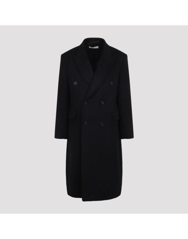 아워 레가시 [해외직구] 26FW 아워레가시 헤어리 울 웨일 코트 M4201WB BLACK 착용컷