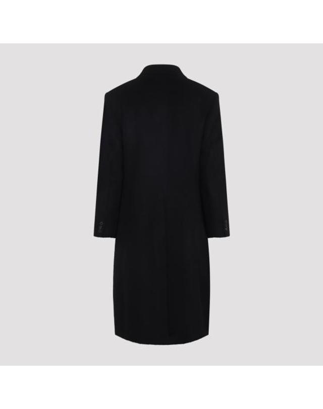 아워 레가시 [해외직구] 26FW 아워레가시 헤어리 울 웨일 코트 M4201WB BLACK 착용컷