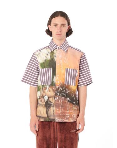 [해외직구] 24SS 라스벳 반팔 셔츠 PACC14B101 1 PRINT
