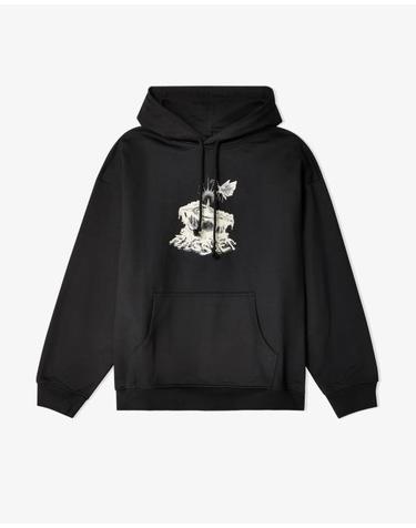 [해외직구] 24FW 라스벳 후드 티셔츠 PACC15T023 1 BLACK