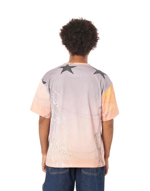 라스벳 [해외직구] 24SS 라스벳 반팔 티셔츠 PACC14T103 1 PRINT 착용컷