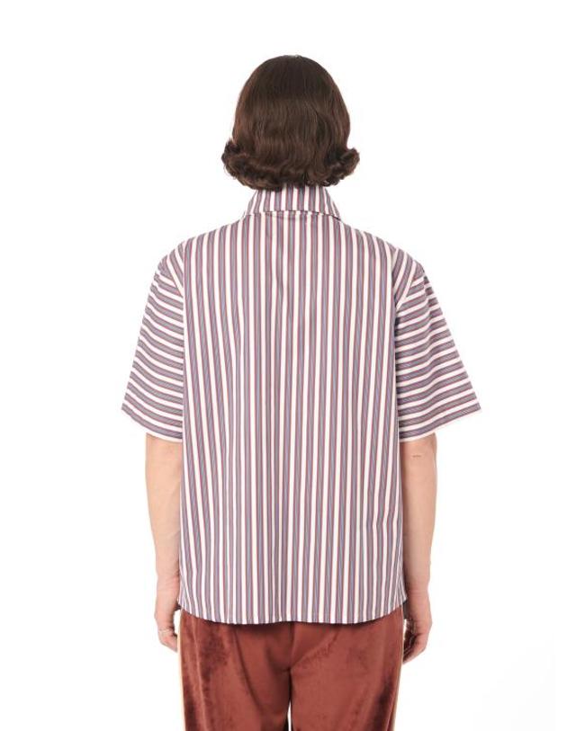 라스벳 [해외직구] 24SS 라스벳 반팔 셔츠 PACC14B101 1 PRINT 착용컷
