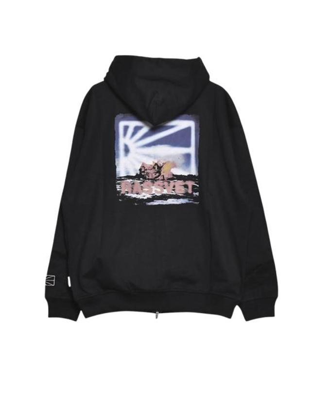 라스벳 [해외직구] 24FW 라스벳 패딩 PACC15T027 1 BLACK 착용컷