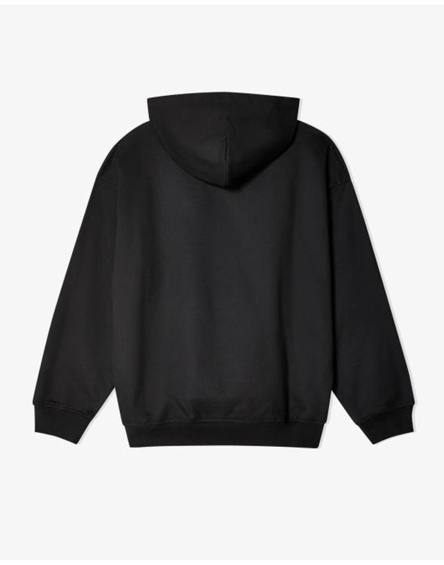 라스벳 [해외직구] 24FW 라스벳 후드 티셔츠 PACC15T023 1 BLACK 착용컷