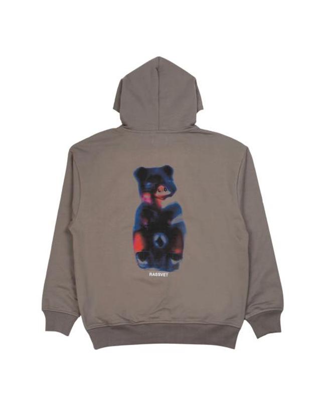 라스벳 [해외직구] 24FW 라스벳 후드 티셔츠 PACC15T024 1 DARK GREY 착용컷