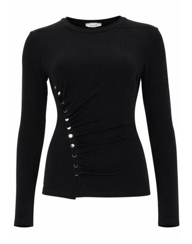 [해외직구] 26SS 파코라반 긴팔 티셔츠 24AJTO708VI0386 P001 Black
