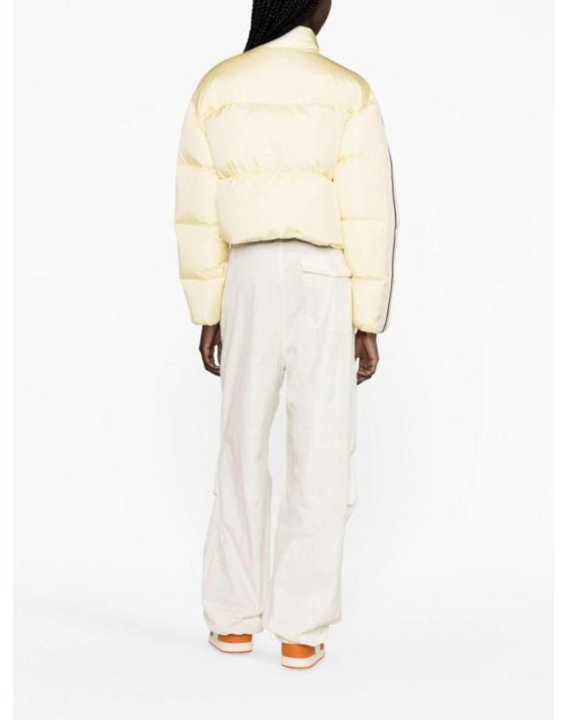 팜엔젤스 [해외직구] 23FW 팜앤젤스 패딩 PWED018F23FAB0010410 Light Yellow 착용컷