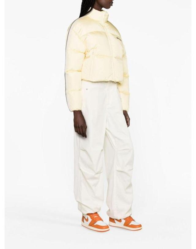 팜엔젤스 [해외직구] 23FW 팜앤젤스 패딩 PWED018F23FAB0010410 Light Yellow 착용컷