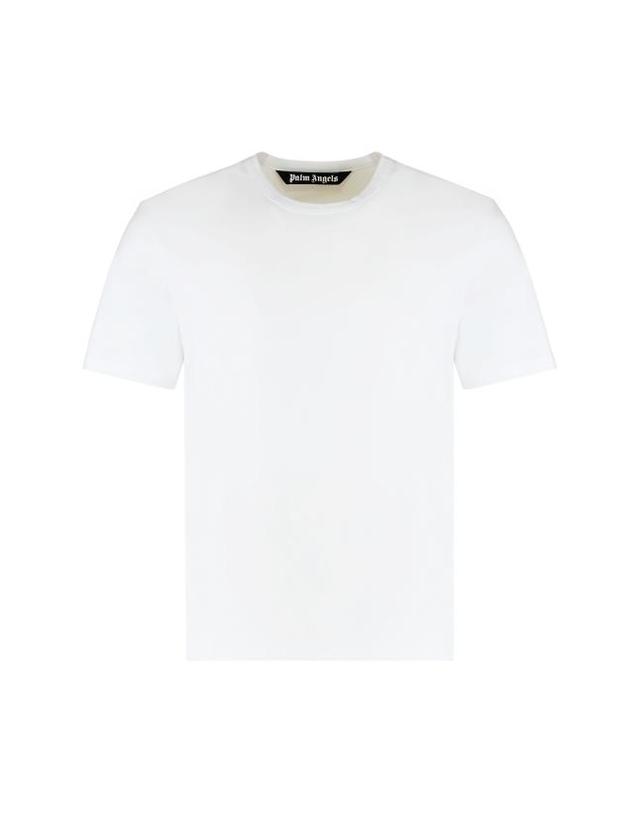 팜엔젤스 [해외직구] 25FW 팜앤젤스 반팔 티셔츠 PMUG003C99FAB0010110 White 착용컷