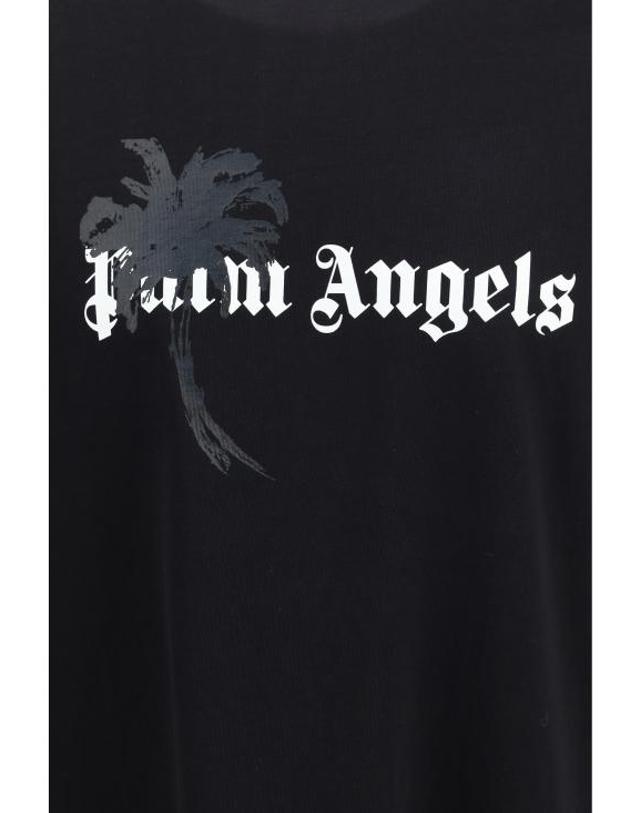 팜엔젤스 [해외직구] 26FW 팜앤젤스 반팔 티셔츠 PAMAA003JR0061003 BLACK OFF WHITE 착용컷