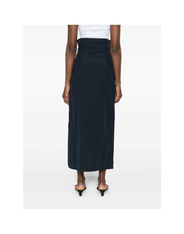 팔로마울 [해외직구] 26SS 팔로마울 롱 스커트 WV5206 FOSCA NAVY BLUE 착용컷