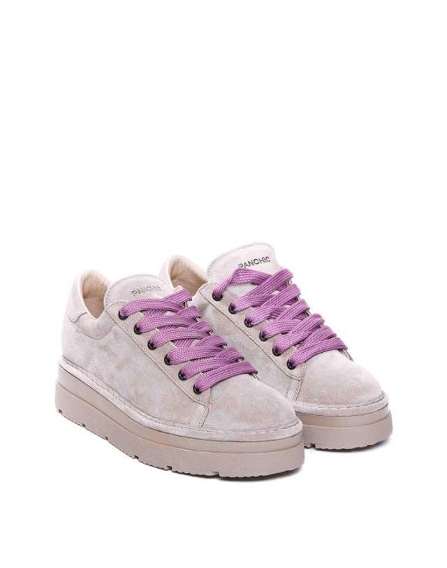 팬쉭 [해외직구] 24FW 팬쉭 스니커즈 P89W00700892174 Beige 착용컷