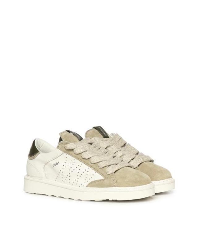 팬쉭 [해외직구] 26SS 팬쉭 스니커즈 P001M033 02263081P001 IVORY OLIVE 착용컷