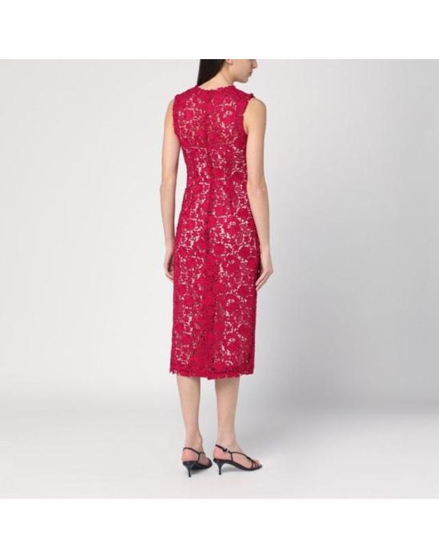패로슈 [해외직구] 25SS 파로쉬 미디 원피스 D726018CO 061 RED 착용컷