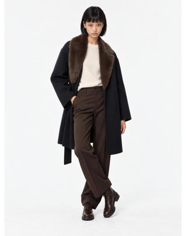패로슈 [해외직구] 26FW 파로쉬 코트 D431880LEAK26 012 BLU 착용컷