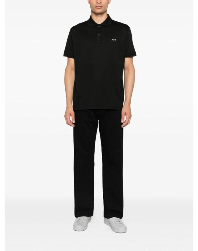 폴앤샥 [해외직구] 26FW 폴앤샤크 폴로 티셔츠 99311001011 Black 착용컷