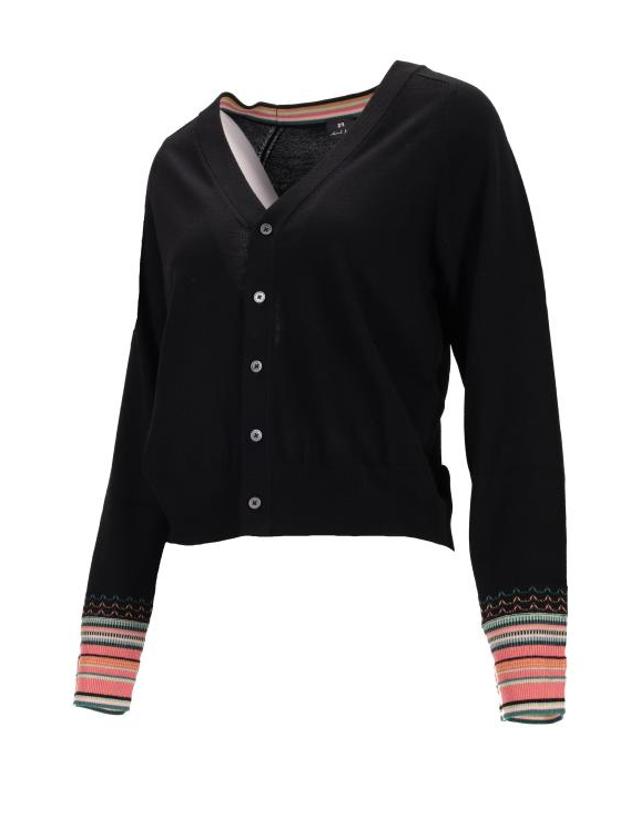 폴스미스 [해외직구] 25FW 폴 스미스 가디건 W2R578NT31327 79 BLACK 착용컷