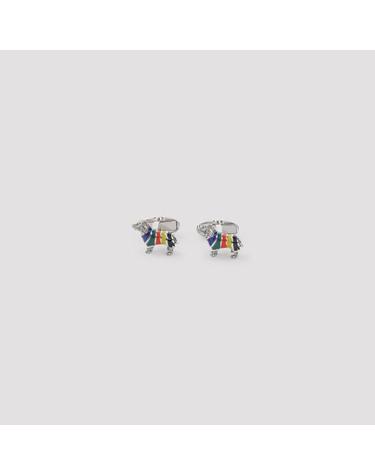 [해외직구] 26FW 폴 스미스 커프스 링크 타이 홀더 M1ACUFF WDOG 96 ARTIST STRIPE
