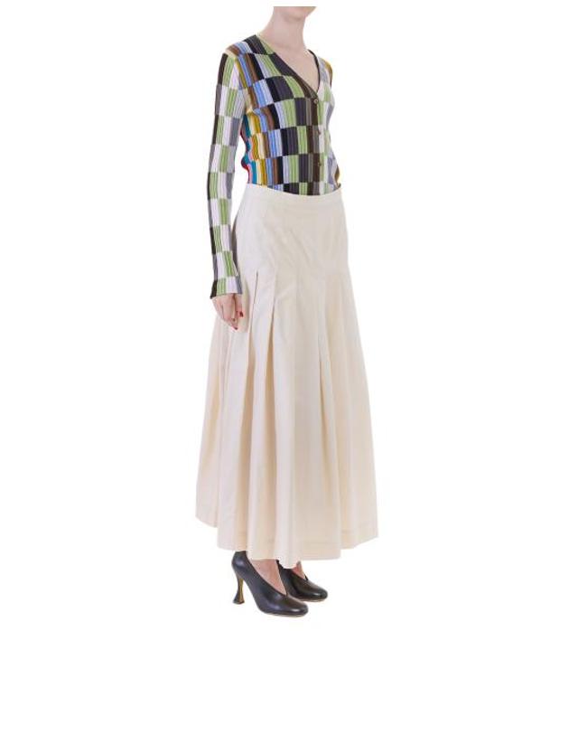 폴스미스 [해외직구] 26SS 폴 스미스 롱 스커트 W1R 309S V02994 CREMA 착용컷