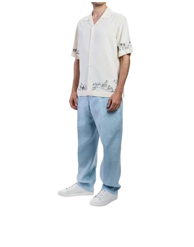 폴스미스 [해외직구] 26SS 폴 스미스 반팔 셔츠 M1R 905UE V03036 04 OFF WHITE 착용컷