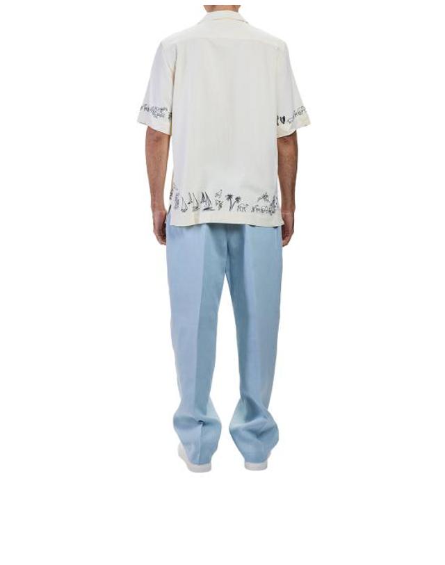 폴스미스 [해외직구] 26SS 폴 스미스 반팔 셔츠 M1R 905UE V03036 04 OFF WHITE 착용컷