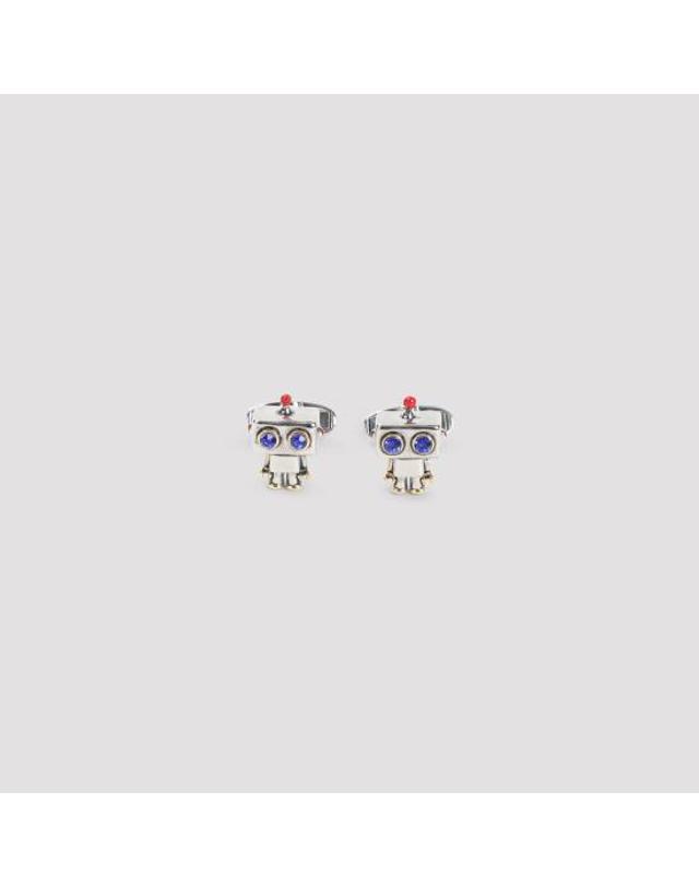 폴스미스 [해외직구] 26FW 폴 스미스 커프스 링크 타이 홀더 M1ACUFFWROBOT 82 METALLIC 착용컷