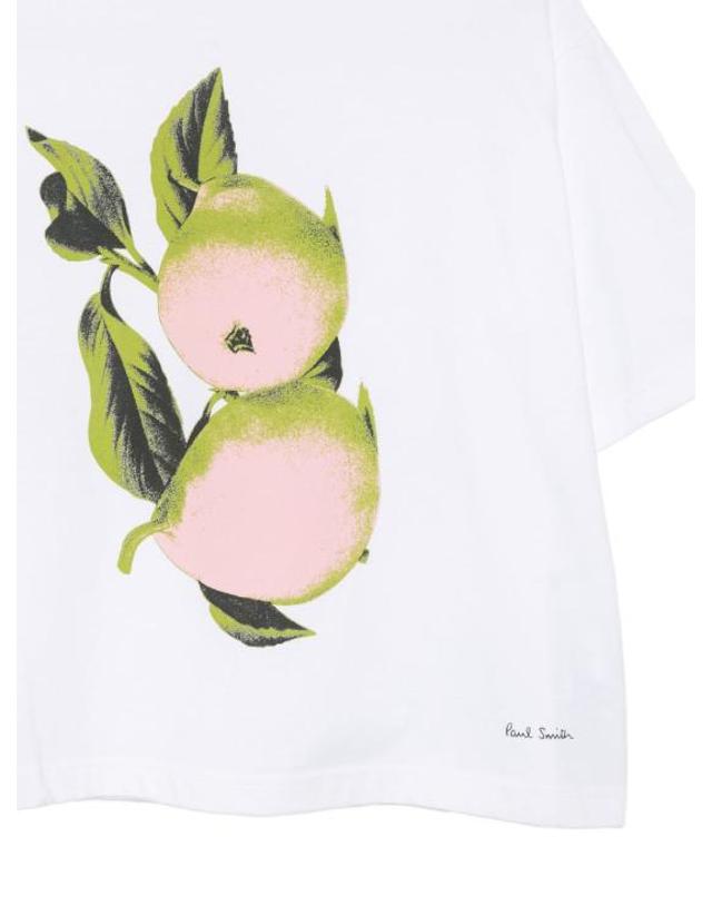 폴스미스 [해외직구] 26FW 폴 스미스 반팔 티셔츠 W1R443VWP615601 WHITE 착용컷