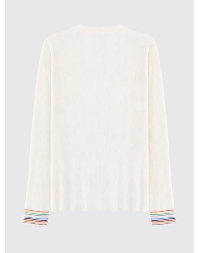 폴스미스 [해외직구] 26SS 폴 스미스 스웨터 W1R667NV11216 02 White 착용컷