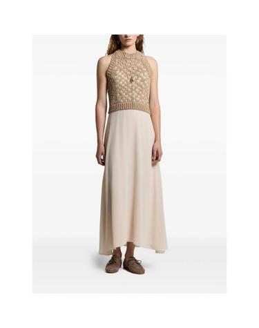 [해외직구] 26SS 페세리코 롱 원피스 A82140F03 9308B 46B NEUTRALS