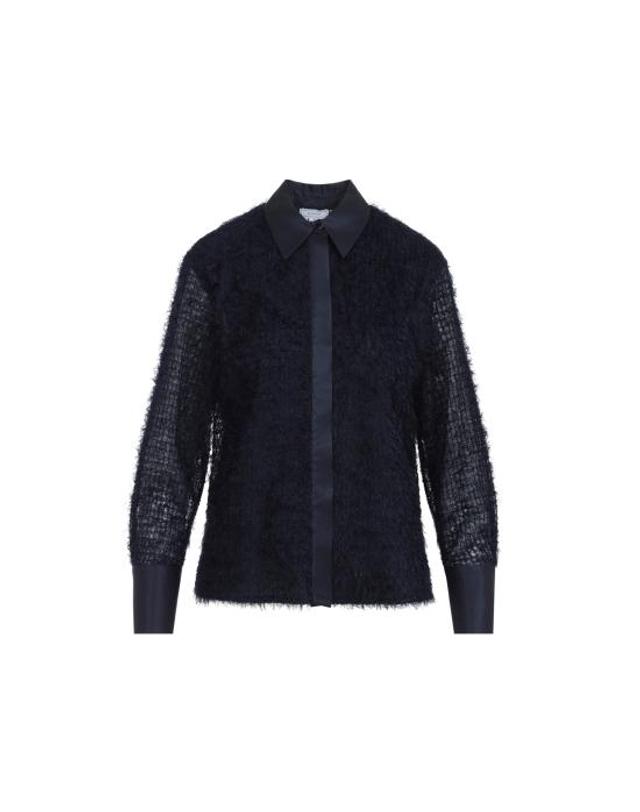페세리코 [해외직구] 26FW 페세리코 블라우스 A06264D A7272 A61 BLU UNIVERSO 착용컷