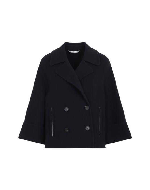 페세리코 [해외직구] 26FW 페세리코 코트 A21080E 03197 262 BLU UNIVERSO 착용컷