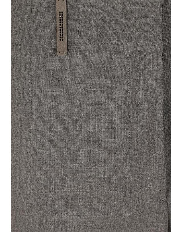 페세리코 [해외직구] 26FW 페세리코 수트 팬츠 A04876 02008 271 GRIGIO MERCURIO 착용컷