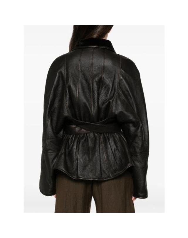 페타르 페트로브 [해외직구] 26FW 페타르 페트로브 가죽 자켓 JL01801 F26LJ1 9958 BROWN 착용컷