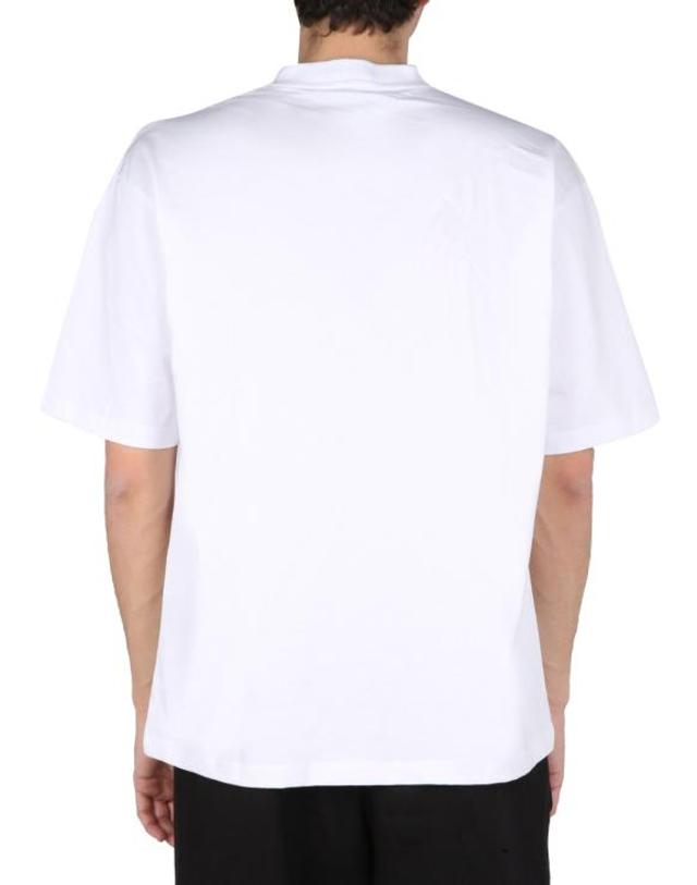 파머시인더스트리 [해외직구] 22SS 팔머시 인더스트리 반팔 티셔츠 PHM475 BIANCO WHITE 착용컷