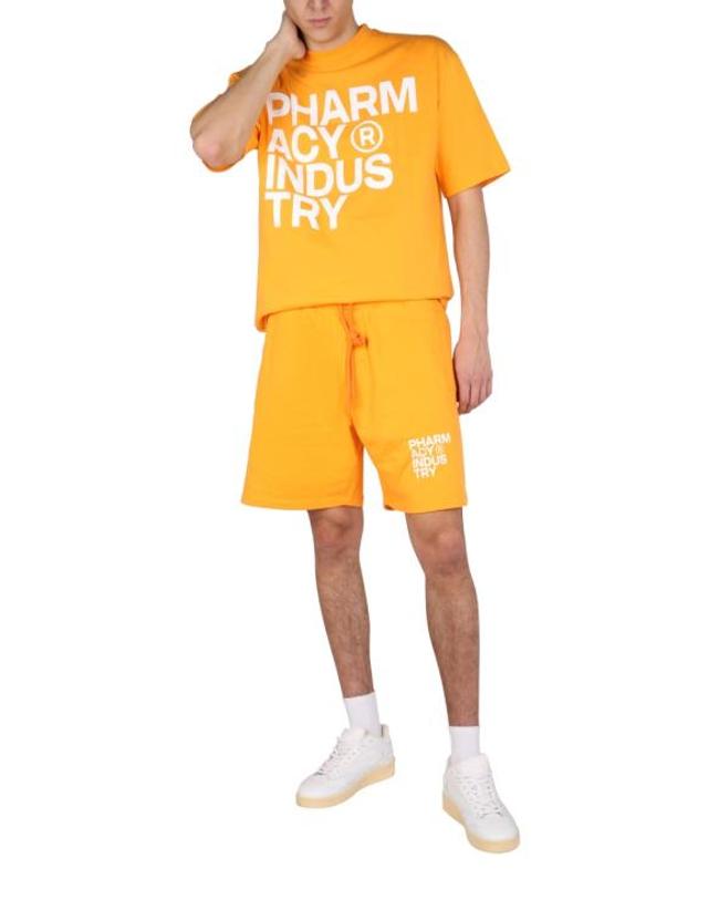 파머시인더스트리 [해외직구] 22SS 팔머시 인더스트리 반팔 티셔츠 PHM475 GIALLONE ORANGE 착용컷