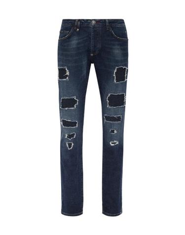 [해외직구] 23FW 필립 플레인 데님 팬츠 FACCMDT3547PDE004N 09GD denim