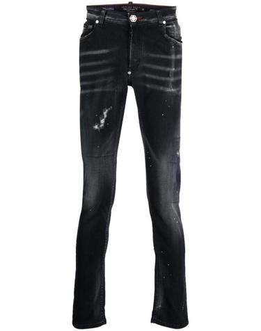 [해외직구] 22FW 필립 플레인 데님 FABCMDT3154PDE004N 12GD Black