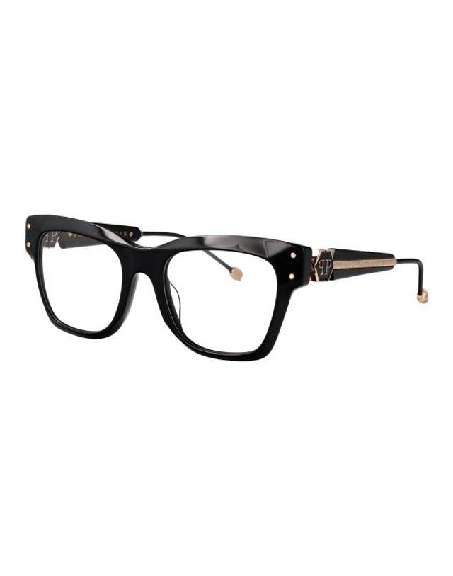 필립플레인 [해외직구] 25SS 필립 플레인 안경 VPP125S 0700 BLACK 착용컷