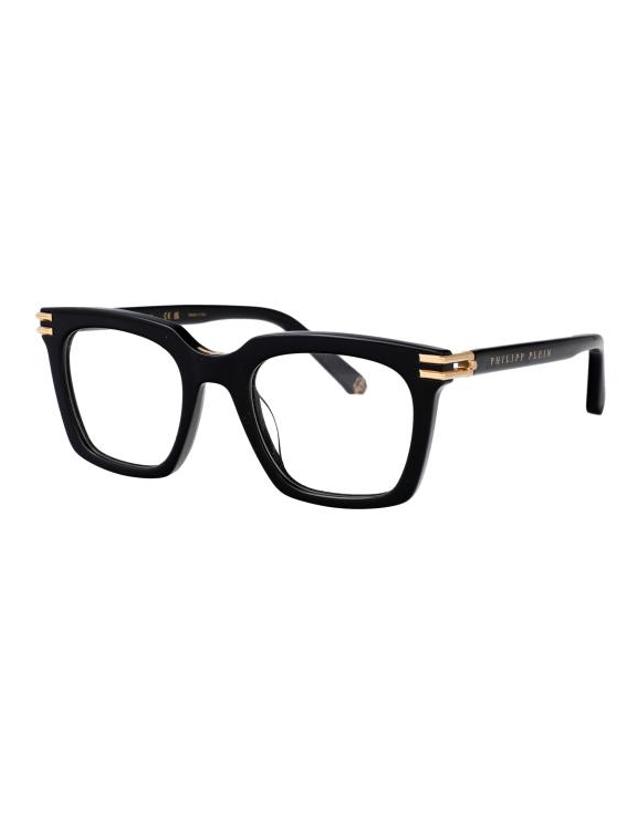 필립플레인 [해외직구] 25SS 필립 플레인 안경 VPP115M 0700 BLACK 착용컷