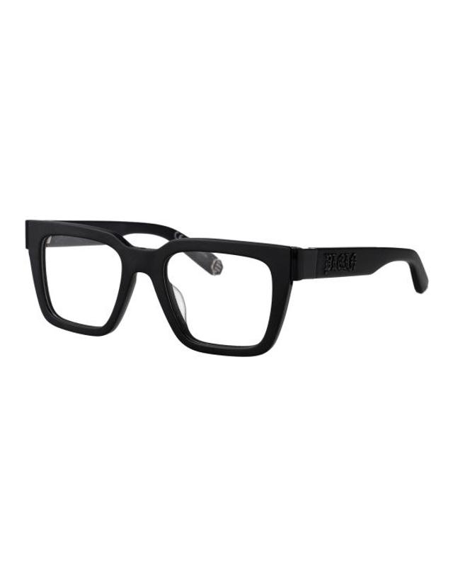 필립플레인 [해외직구] 25SS 필립 플레인 안경 VPP112M 0703 BLACK 착용컷