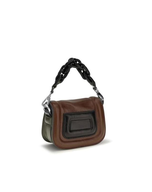 피에르 하디 [해외직구] 26FW 피에르하디 숄더백 PIQV03ZKAKIHAZELNBB BROWN 착용컷